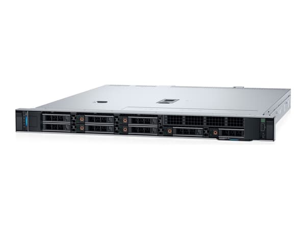 Dell PowerEdge R360 - Server - rackmonterbar 1U - 1-veis - 1 x Xeon E-2436 / inntil 5 GHz - RAM 16 GB - SAS - hot-swap 2.5" brønn(er) - SSD 480 GB - Sort, Sølv