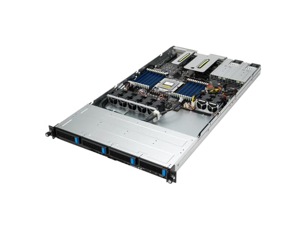 ASUS RS500A-E12-RS4U - Server - rackmonterbar - 1U - 1 inntil - hot-swap - uten HDD - uten OS - monitor: ingen - svart