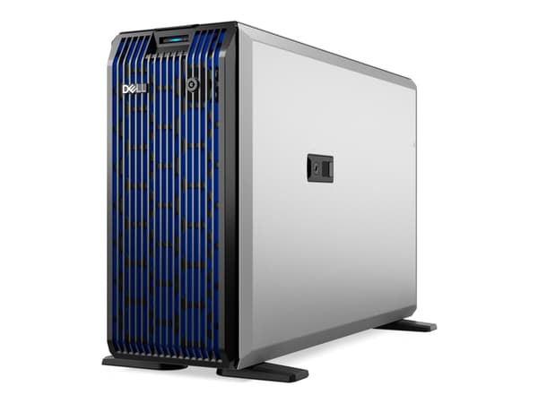 Dell PowerEdge T360 - Server - tower 1-veis - 1 x Xeon E-2436 / inntil 5 GHz - RAM 16 GB - SAS - hot-swap 3.5" brønn(er) - SSD 2 x 480 GB - G200eW - Sort