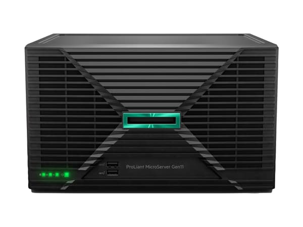 HPE ProLiant MicroServer Gen11 - Server - ultramikrotårn 1-veis - 1 x Pentium Gold G7400 inntil - RAM 16 GB - SATA - ikke-driftsutskiftbar 3.5" brønn