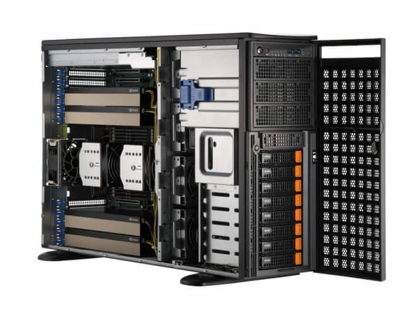 Supermicro GPU SuperServer 741GE-TNRT - Rackmonterbar 4U - ingen CPU inntil - RAM 0 GB - uten HDD - 10 Gigabit Ethernet - uten OS - monitor: ingen -