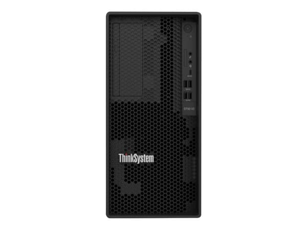 Lenovo ThinkSystem ST50 V2 7D8J - Server - tower 5U - 1-veis - 1 x Xeon E-2324G / inntil 4.6 GHz - RAM 16 GB - uten HDD - UHD Graphics P750 - Gigabit