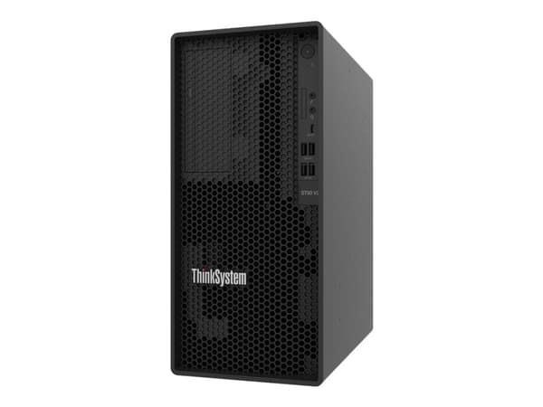 Lenovo ThinkSystem ST50 V2 7D8J - Server - tower 5U - 1-veis - 1 x Xeon E-2324G / inntil 4.6 GHz - RAM 16 GB - uten HDD - UHD Graphics P750 - Gigabit