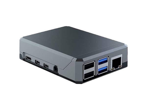 Raspberry Pi® Argon NEO Aluminiumkapsling inkl. passiv kylare Svart