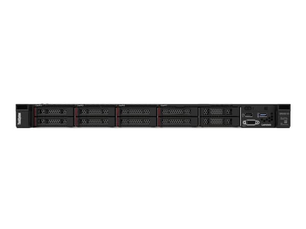 Lenovo ThinkSystem SR250 V3 7DCL - Server - rackmonterbar 1U - 1-veis - 1 x Xeon E-2468 / inntil 5.2 GHz - RAM 32 GB - hot-swap 2.5" brønn(er) - uten Sort, Sølv
