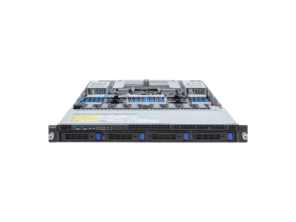 Gigabyte R183-Z90 (rev. AAD2) - Server - rackmonterbar - 1U - toveis - ingen CPU inntil - RAM 0 GB - SATA/SAS - hot-swap 2.5", 3.5" brønn(er) - uten