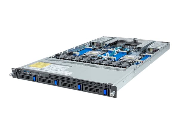 Gigabyte R183-Z90 (rev. AAD2) - Server - rackmonterbar - 1U - toveis - ingen CPU inntil - RAM 0 GB - SATA/SAS - hot-swap 2.5", 3.5" brønn(er) - uten