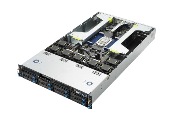 ASUS - Server - rackmonterbar - 1-veis - 1 x ingen CPU inntil - RAM 0 GB - uten HDD - AST2600 - monitor: ingen