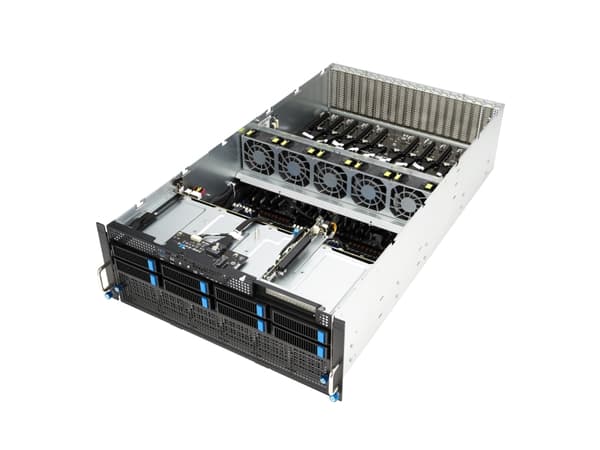 ASUS ESC8000A-E12-SKU1, LGA 6096, AMD EPYC 9004, DDR5-SDRAM, 256GB, 16GB, 32GB, 64GB, 128GB, 6 TB, 4400,4800 MHz