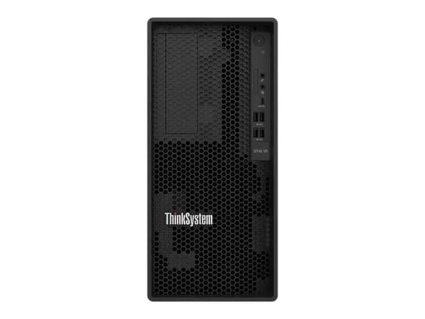 Lenovo ThinkSystem ST45 V3 7DH5 - Server - tower 1-veis - 1 x EPYC 4124P / inntil 5.1 GHz - RAM 16 GB - ikke-driftsutskiftbar 3.5" brønn(er) - HDD 2