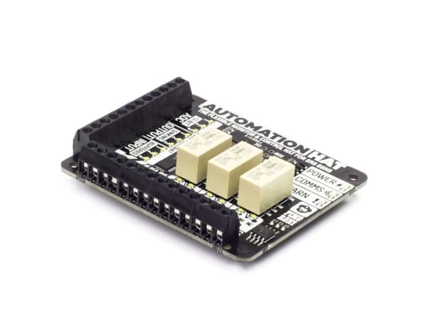 Pimoroni Automation HAT, Overvåkings- og automatiseringskontroller, Raspberry Pi, Raspberry Pi 3/2/B+/A+/Zero/Zero W, Raspberry Pi, Sort, 24 V