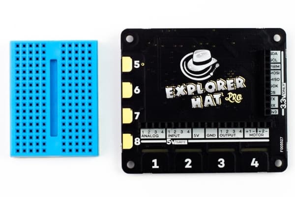 Pimoroni Explorer HAT Pro, Raspberry Pi, Raspberry Pi 3, 2, B+, A+, Zero, Zero W, Raspberry Pi, Musta, Sininen