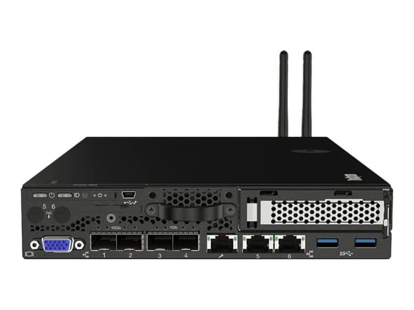 Lenovo ThinkSystem SE350 7D1X - Server - rackmonterbar 1U - 1-veis - 1 x Xeon D-2183IT / inntil 3 GHz - RAM 32 GB - uten HDD - Matrox G200 - Gigabit