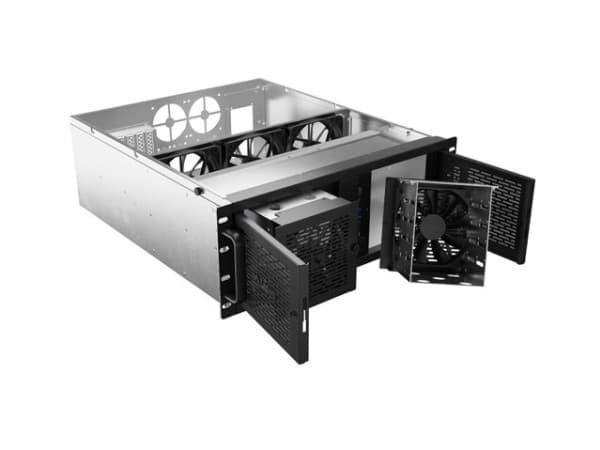Lanberg SC01-5204-12B modular server chassis Rack (4U) 0 GB