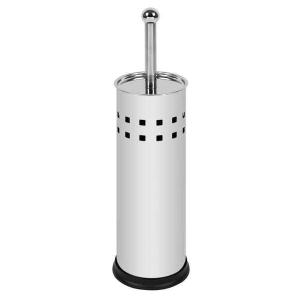 SupaHome Stainless Steel Toilet Brush Holder Silver One Size