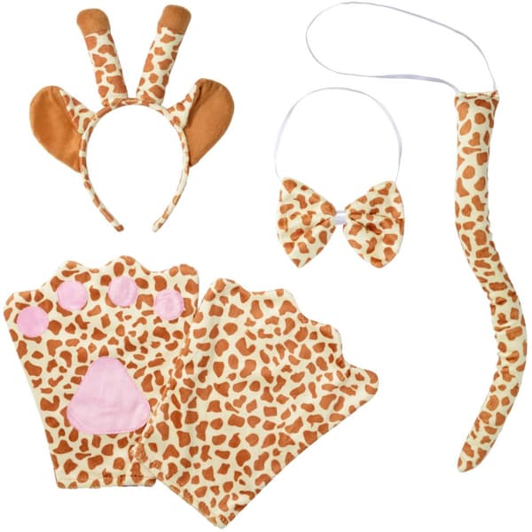 Accessories-sæt Giraf kostume