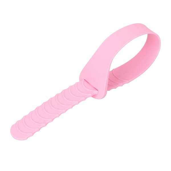 Smidig Slittålig Silikon Toalettsits Handtag Rosa