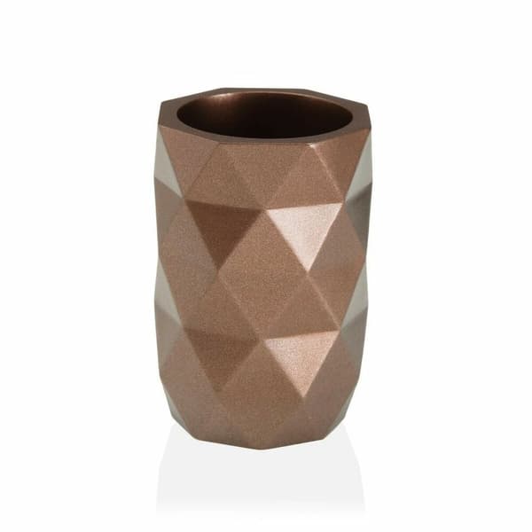 Tandborsthållare Versa  DIAMOND Rosa Harts (7,4 x 10,6 x 7,4 cm)