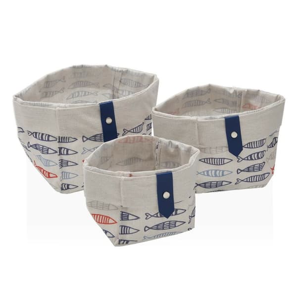 Korg - set Versa Fiskar Polyester 14 x 14 x 14 cm Textil