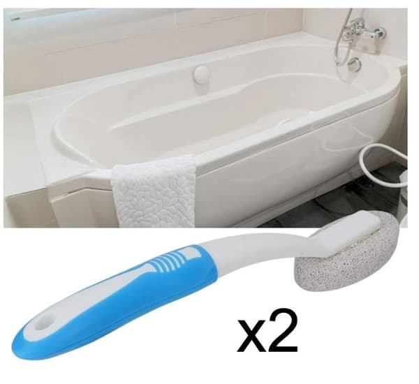 New 2-pack Pimpsten toiletbørste with handle Pimpsten toiletbørste Toiletpletfjerner