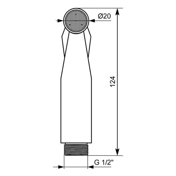 WEZER EKO9B-01 skjult bidet vandhane med bidet brusehoved