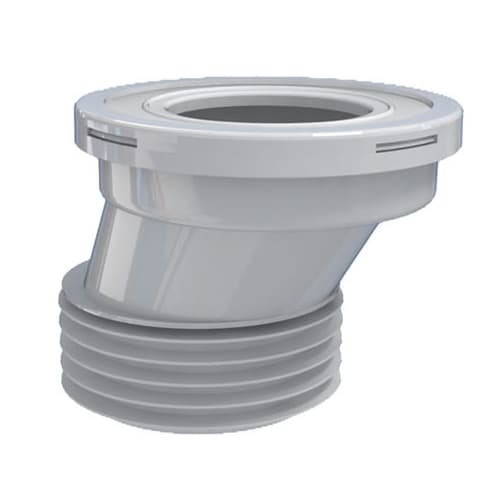 Toiletskåltilslutning stiv, excentrisk 110 mm