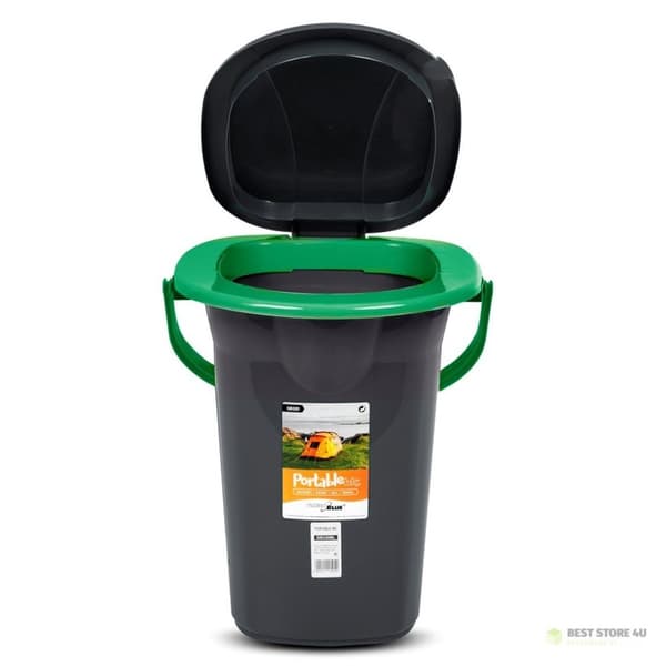 GREENBLUE RESETOALETT, SVART-GRÖN GB320BG