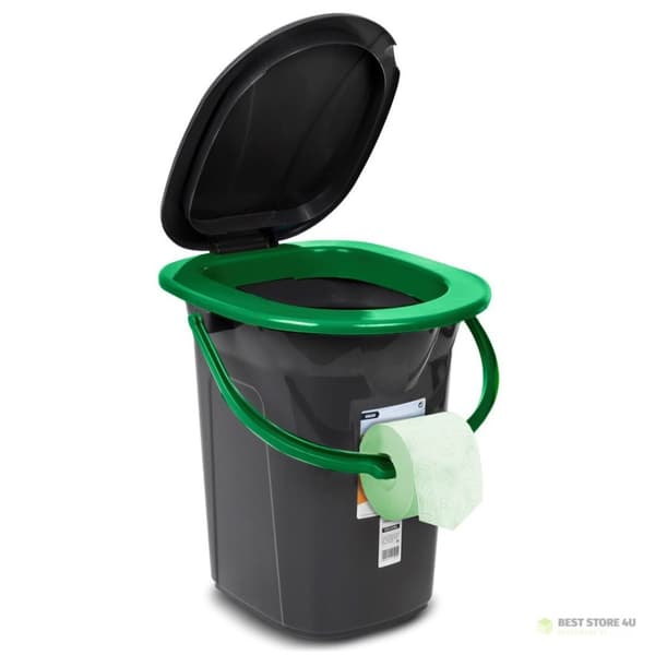 GREENBLUE RESETOALETT, SVART-GRÖN GB320BG