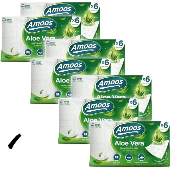 WC-paperi, kolmikerroksinen pehmeys, aloe vera -uutteella rikastettu, uusiutuvat luonnonvarat, Pakkaus 42 rullaa