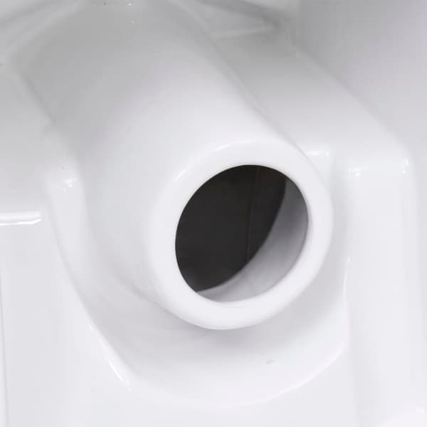 vidaXL keramisk toilet med afløb bagpå hvid