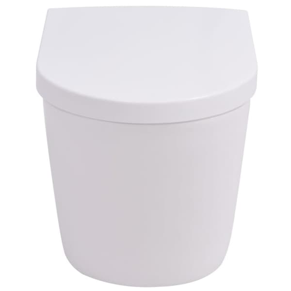 vidaXL Seinäkiinnitettävä WC Keraaminen Valkoinen