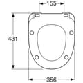 Miniatyrbilde 2 av 2: Gustavsberg Nordic 8M56 Toalettsete SC/QR