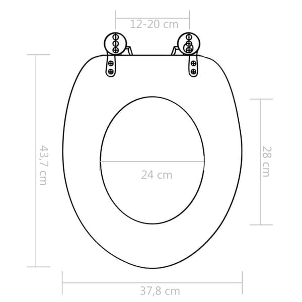 WC-istuin soft close kannella MDF lautakuosi