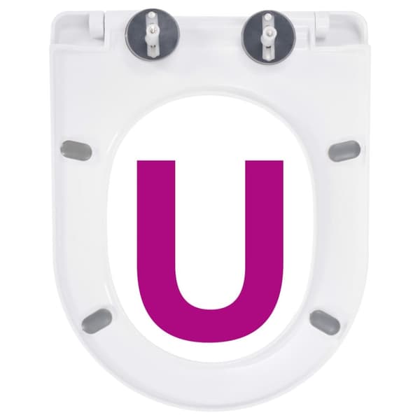 toiletsæde med soft-close og quick release-design hvid