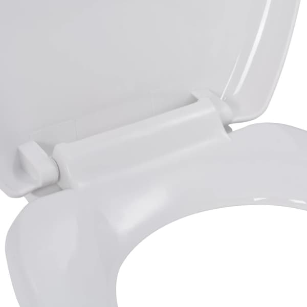 toiletsæde med soft-close og quick release-design hvid