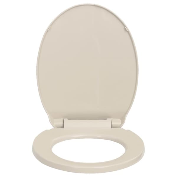 toiletsæde med soft-close oval abrikosfarvet