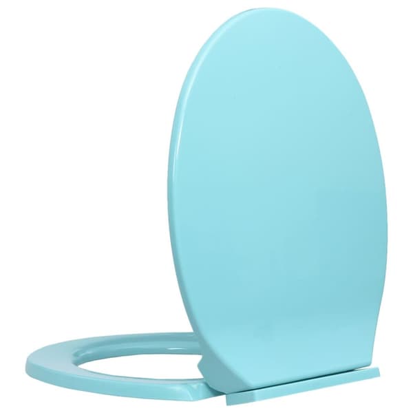 toiletsæde med soft-close oval grøn