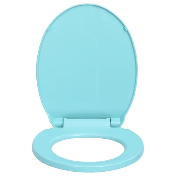toiletsæde med soft-close oval grøn