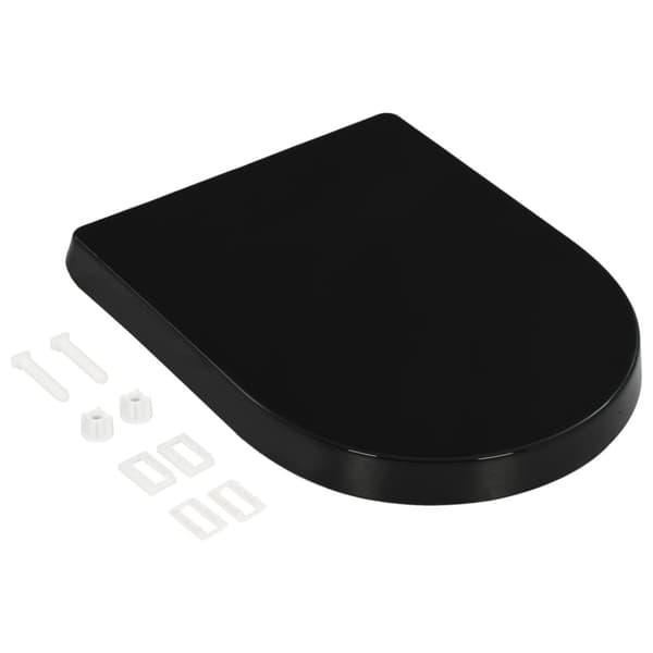 toiletsæde med soft-close og quick release-design sort