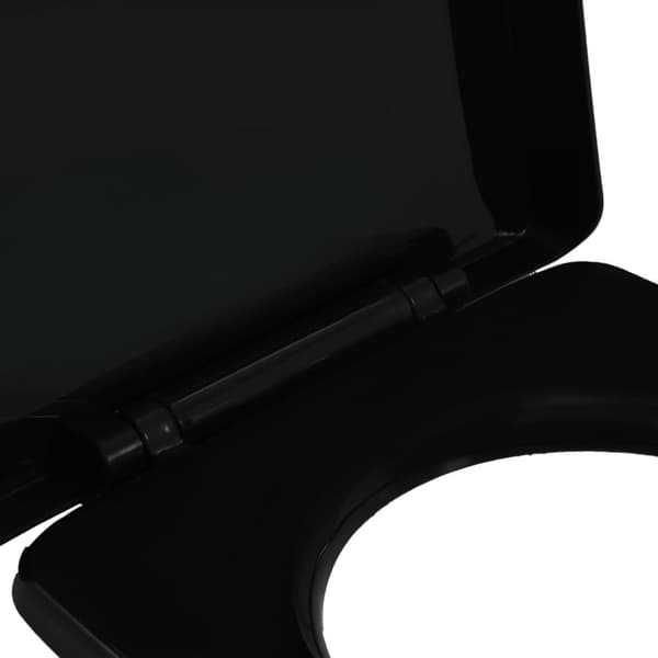toiletsæde med soft-close og quick release-design sort
