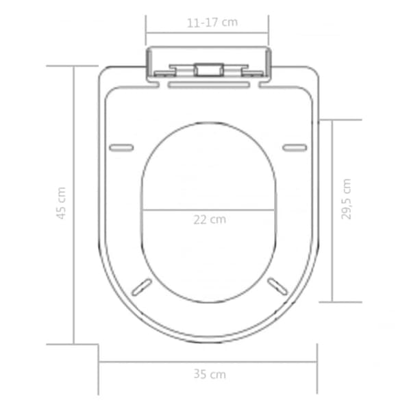 toiletsæde med soft-close og quick release-design sort