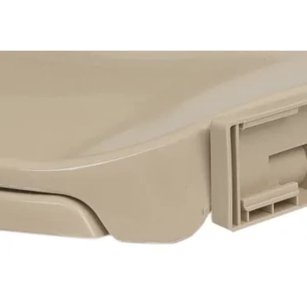 Toalettsits mjuk stängning beige oval