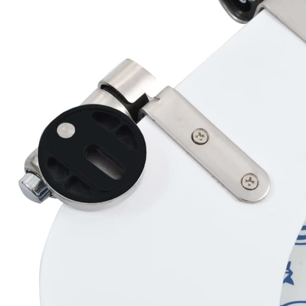 vidaXL toiletsæde med soft close-låg MDF porcelændesign - Toilet- & bidetsæder
