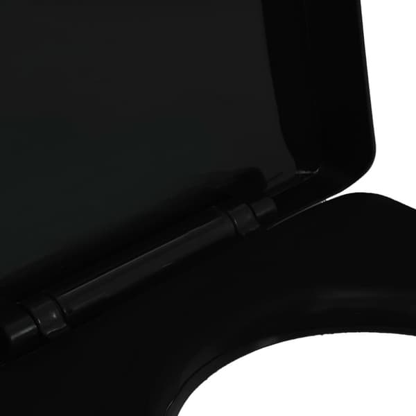 vidaXL toiletsæde med soft-close og quick release-design sort -  Toilet- & bidetsæder