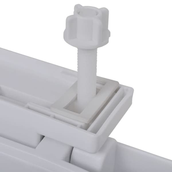 vidaXL soft close-toiletsæde firkantet hvid -  Toilet- & bidetsæder