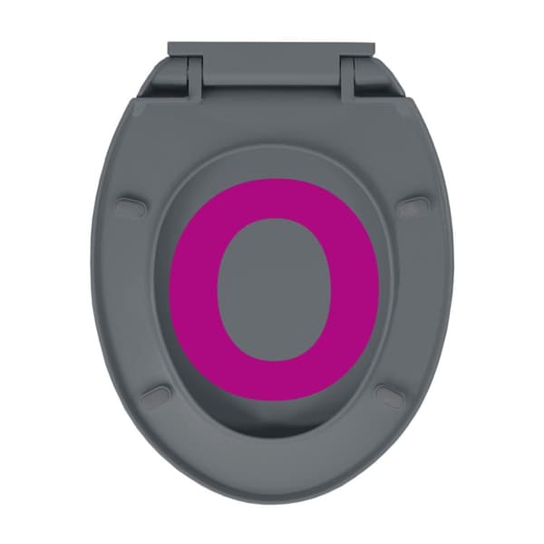 vidaXL toiletsæde med soft close og  quick release-funktion oval grå -  Toilet- & bidetsæder