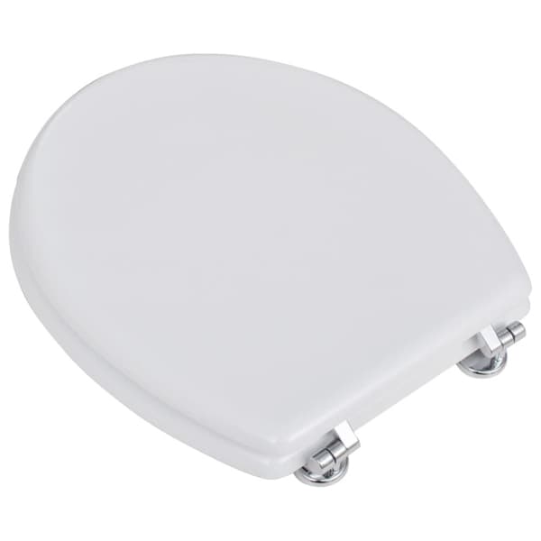 vidaXL toiletsæder med låg 2 stk. MDF hvid -  Toilet- & bidetsæder