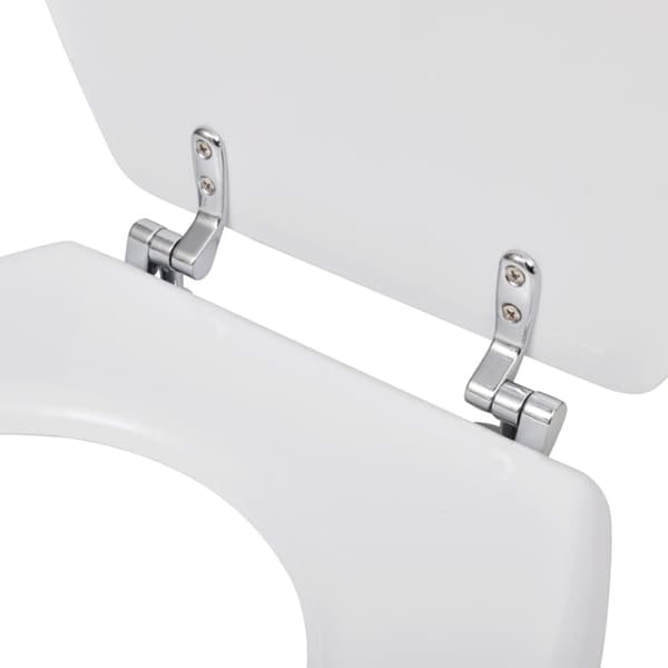 vidaXL toiletsæder med låg 2 stk. MDF hvid -  Toilet- & bidetsæder