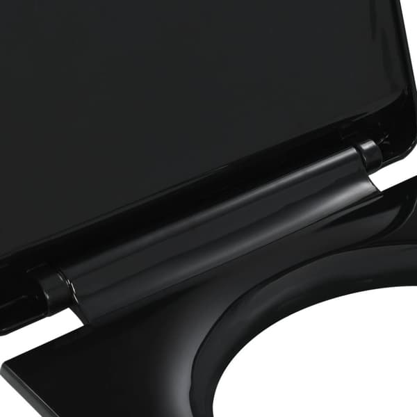 The Living Store toiletsæde med soft-close og quick release-design sort -  Toilet- & bidetsæder