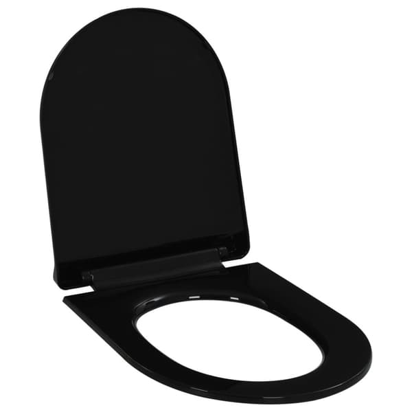The Living Store toiletsæde med soft-close og quick release-design sort -  Toilet- & bidetsæder